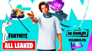 New ICON SERIES Rubius in Fortnite 1st Look at Skin Emote and All Cosmetics [upl. by Mcquoid409]