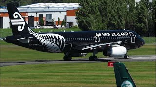 Plane Spotting At Christchurch With Gusty Winds And Rare Movements [upl. by Melborn]