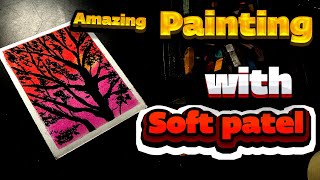 Easy and Simple soft pastel Landscape Painting for Beginners Step by step Tutorial [upl. by Irac]