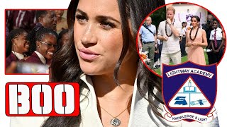 GO BACK TO US Meghan BooedHeckled During Her Speech At Lightway Academy In Nigeria NOT WELCOME [upl. by Elwina650]