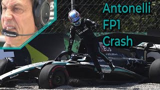 Kimi Impresses and Crashes 😡  Monza GP Preview and FP1 2024 F1 f1news f1 monza [upl. by Anircam11]