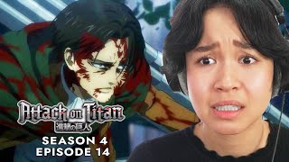 Levi LOSES EVERYTHING again  Attack on Titan Reaction  S4 Ep 14 quotSavageryquot [upl. by Yttel]