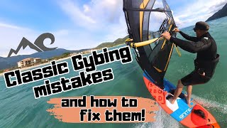 Common GYBE mistakes and how to fix them windsurfing Vassiliki Vasiliki [upl. by Sehcaep]