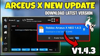 Roblox Arceus X New Update v143 🔥 Arceus X Atualizado  Arceus X Neo Script  Arceus Download [upl. by Parrisch578]