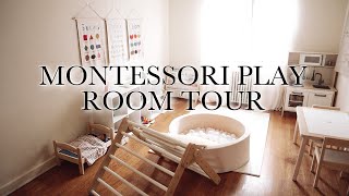 SMALL Playroom Tour Montessori Approach [upl. by Atinar]