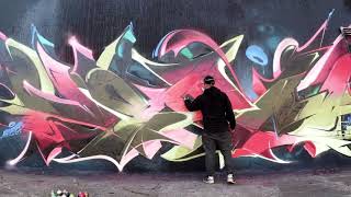 All about lines part 1  NORM  Graffiti progress in Itzehoe at Planet Alsen WIP [upl. by Olyhs]