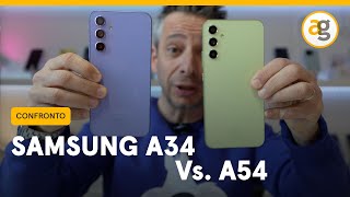 SAMSUNG A34 o A54 RECENSIONE e CONFRONTO [upl. by Htiffirg840]