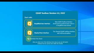 2 User interface  OECD QSAR Toolbox 46 [upl. by Ortiz]