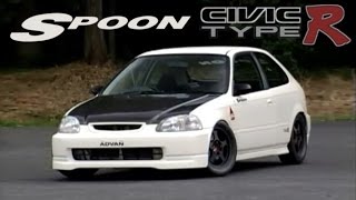 ENG CC Spoon Civic Type R EK9 260HP 900kg  full lap ONBOARD Tsukuba [upl. by Bromley870]