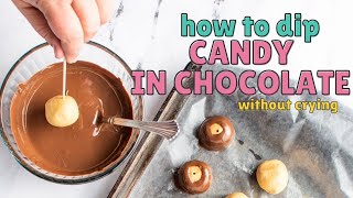 How To Dip Truffles amp Candy without crying [upl. by Yonina]