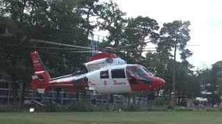 ITH Christoph Mittelhessen Maschine Nürburgring JUH Luftrettung startet an Uniklinik Bonn [upl. by Gennie886]