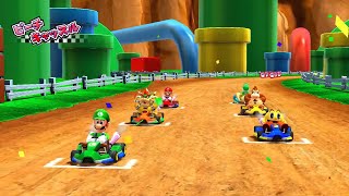 Mario Kart Arcade GP DX with Yoshi on the Kingdom Way Circuit Toad Cup マリオカート アーケードグランプリDX 005 [upl. by Eadwine14]