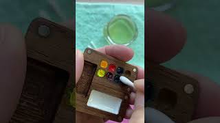 ASMR Cleaning Tiny Watercolour Palette [upl. by Olaznog]