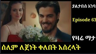 Yaltabese enba Episode 63 ያልታበሰ እንባ ክፍል 63 ሰሊም ለጀነት ቀለበት አሰረላት Atronos [upl. by Auka647]