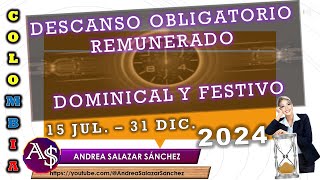 2024 JULDIC DESCANSOSOBLIGATORIOS REMUNERADOS DOMINGOS FESTIVOS TRABAJODOMINGOFESTIVO [upl. by Bailie119]