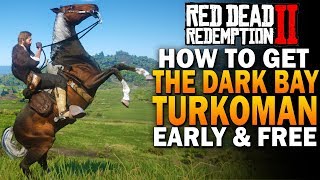 The Dark Bay Turkoman Get It Early amp Free Red Dead Redemption 2 BestHorses RDR2 [upl. by Nevla]