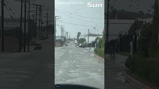 The Roofs Flying Tornado rips through Montebello California shorts 🌪️ [upl. by Yenahc]