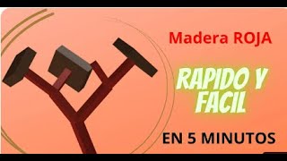 como conseguir la madera roja en lumber ticoon 2 [upl. by Paschasia800]