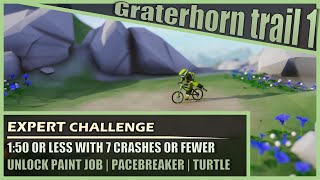 Graterhorn trail 1 Expert challenge Pacebreaker  150 or less with 7 crashes or fewer [upl. by Ahsiei360]