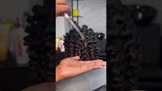 Flexi Rods on Natural Hair How do you achieve this look shorts hairstyle flexirodset [upl. by Lyram]