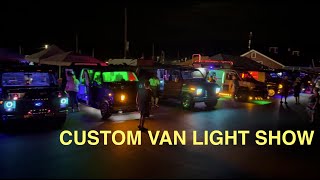 CUSTOM VAN LIGHT SHOW AT THE 51ST VAN NATIONALS [upl. by Hnao]