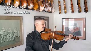 165quot Camillo Callegari viola Strad model 2023  Cristian Fatu  at the Metzler Violin Shop [upl. by Adnerad]