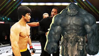 UFC 4 I Bruce Lee vs Giant Orc Monster EA Sports UFC 4 [upl. by Ebeneser]