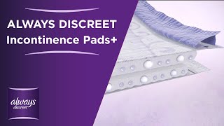 ALWAYS DISCREET Incontinence Pads DualLock™ core [upl. by Nolla]