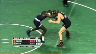 Ed Ruth vs Nick Heflin NCAA Wrestling Quarterfinals [upl. by Nap589]