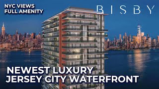 Touring the NEWEST Luxury Rental Building in Jersey City  The BISBY [upl. by Alilad954]