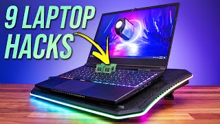 9 Gaming Laptop HACKS in 2 MINUTES [upl. by Tireb]