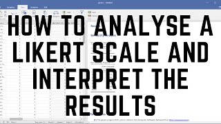 How to analyse Likert scale and interpret the results on Jamovi [upl. by Ltsyrk]