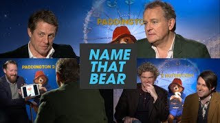 The Paddington 2 Cast Plays Name That Bear [upl. by Yanarp573]