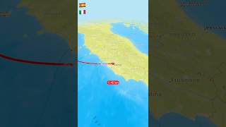 Boat trip from PalmaSpain to RomeItaly 🚤 🇪🇸 🇮🇹 travelroutes boattravel map [upl. by Noe19]