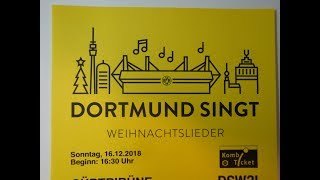 Dortmund singt Weihnachtslieder 2018  Singen im Stadion  BVBFans singen Weihnachtslieder [upl. by Nepsa508]