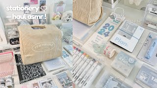 aesthetic amp cute stationery haul 2024 journalsay ☁️✍🏻  ASMR [upl. by Marteena]