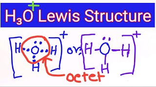 H3O Lewis Structure Lewis Dot Structure for H3O Hydronium ion Lewis Structure [upl. by Enyalaj466]