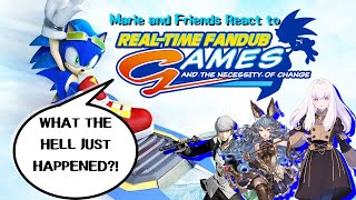 Marie amp Friends React to Sonic Riders Real Time Fandub Games [upl. by Ahsirahc]