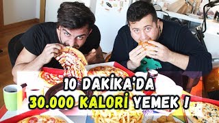 10 DAKİKADA 30000 KALORİ YEMEK  REKOR DENEMESİ [upl. by Hazard]