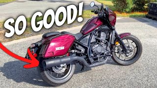 FIRST LOOK At The New Honda Rebel 1100T Vance amp Hines Exhaust [upl. by Uchish]