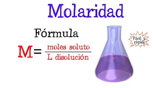 💥 Calcular Molaridad ⚗️ Fácil y Rápido  QUÍMICA [upl. by Jen]