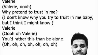 The Weeknd Valerie Lyrics [upl. by Gora]