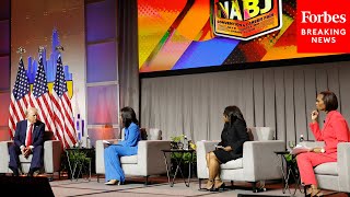 FULL EVENT Trump Gives Fiery Interview At National Association Of Black Journalists Convention QampA [upl. by Annodas]