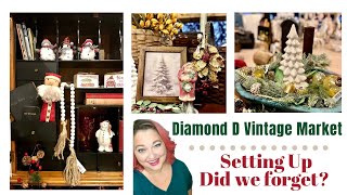 Setting up for Christmas 2024 Diamond D Vintage Market Jacksonville [upl. by Auguste]