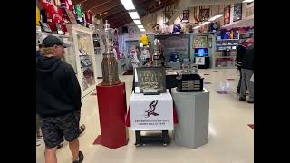 J Ross Robertson Cup and the MVP Trophy Display In Peterborough [upl. by Hinda]