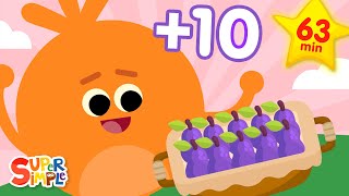 Adding Up To 10  More  Kids Songs  Super Simple Songs [upl. by Mason]