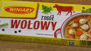 Rosół wołowy Winiary 12 kostek 120g [upl. by Eramat]