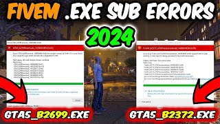 GTA5b2372exesub1411BE064 0x0GTA5b2699exesub1412E71A8 0x116 Error Fix FiveM GTA V 2024 [upl. by Ahsilrae]