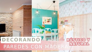 3 Ideas para DECORAR tu PARED con listones de madera  Decogarden [upl. by Margarette]