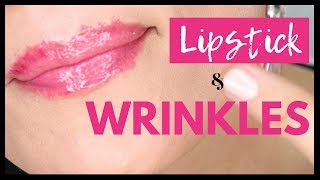 HOW TO Stop LipstickLipgloss Bleeding Into LIP WRINKLES Best for MATURE SKIN amp LIPS  Lip Primer [upl. by Kraft]